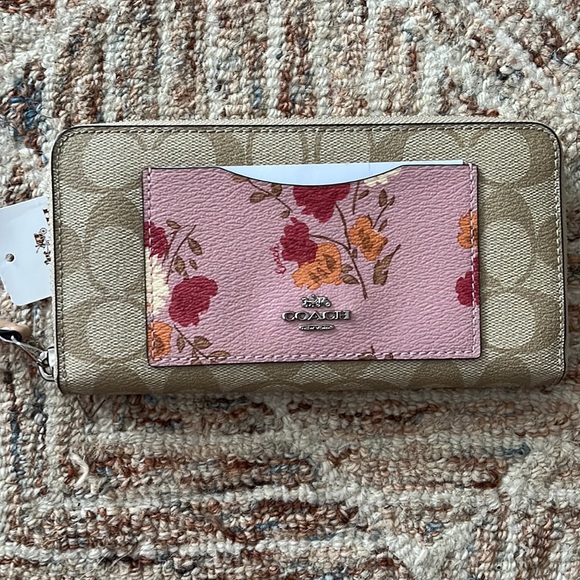 NWT! Coach Pink Floral Tote 5 set-FIRM - Picture 9 of 12